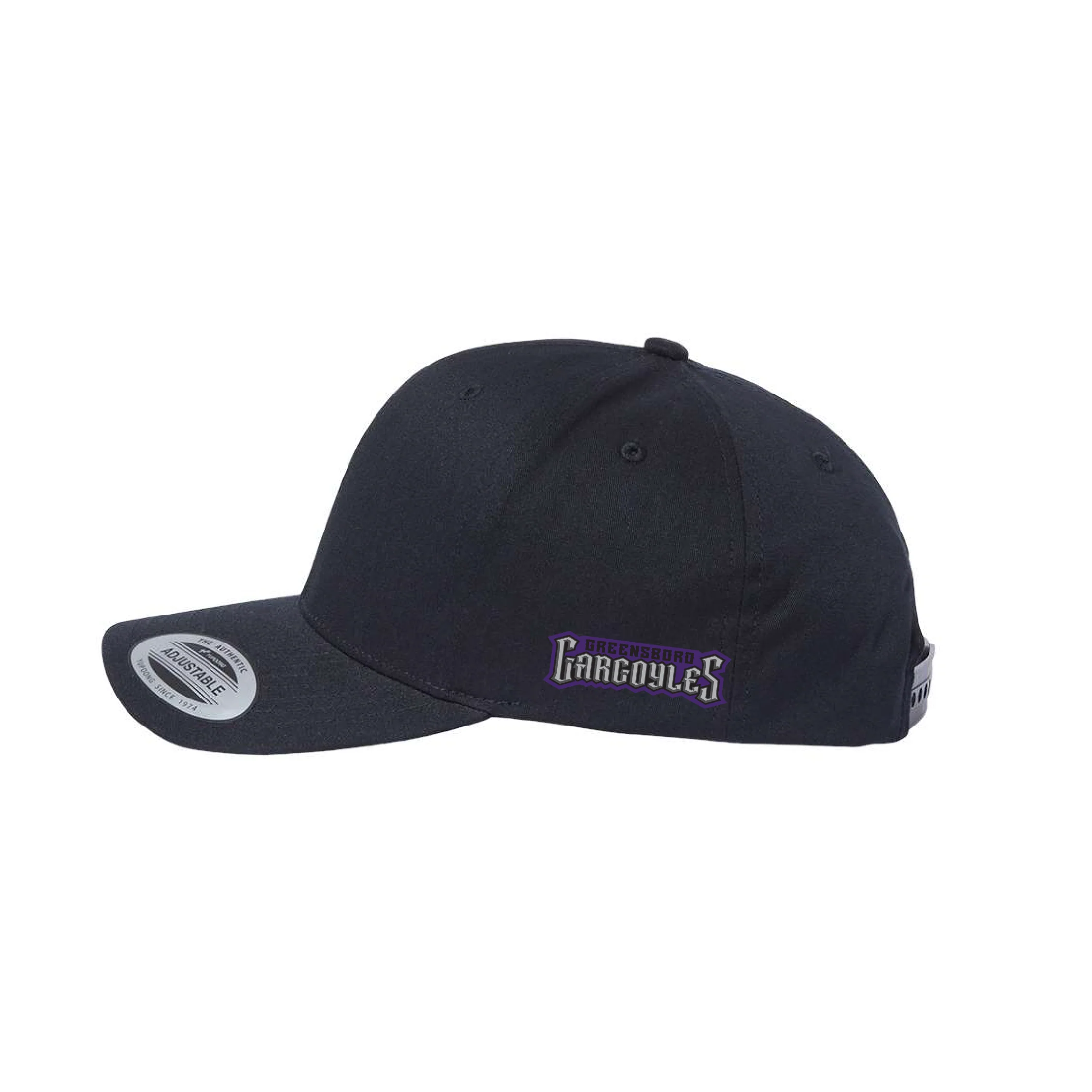 Greensboro Gargoyles Black CVC Snapback Cap - Image 2