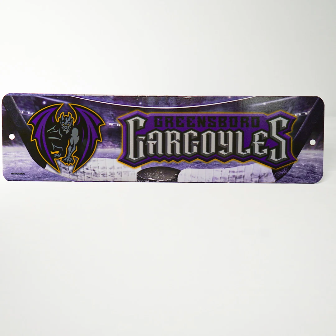 Greensboro Gargoyles Metal Street Sign