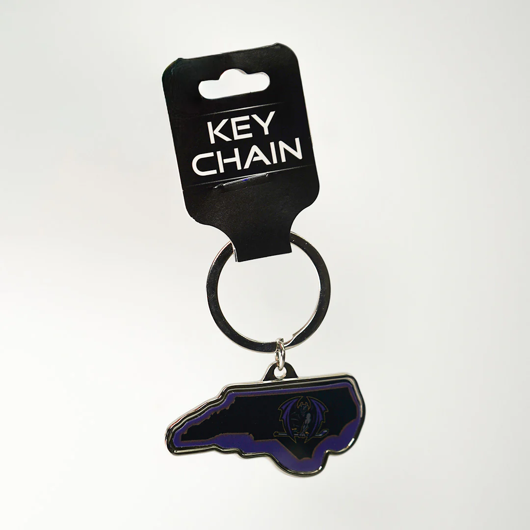 Greensboro Gargoyles State Shaped Keychain