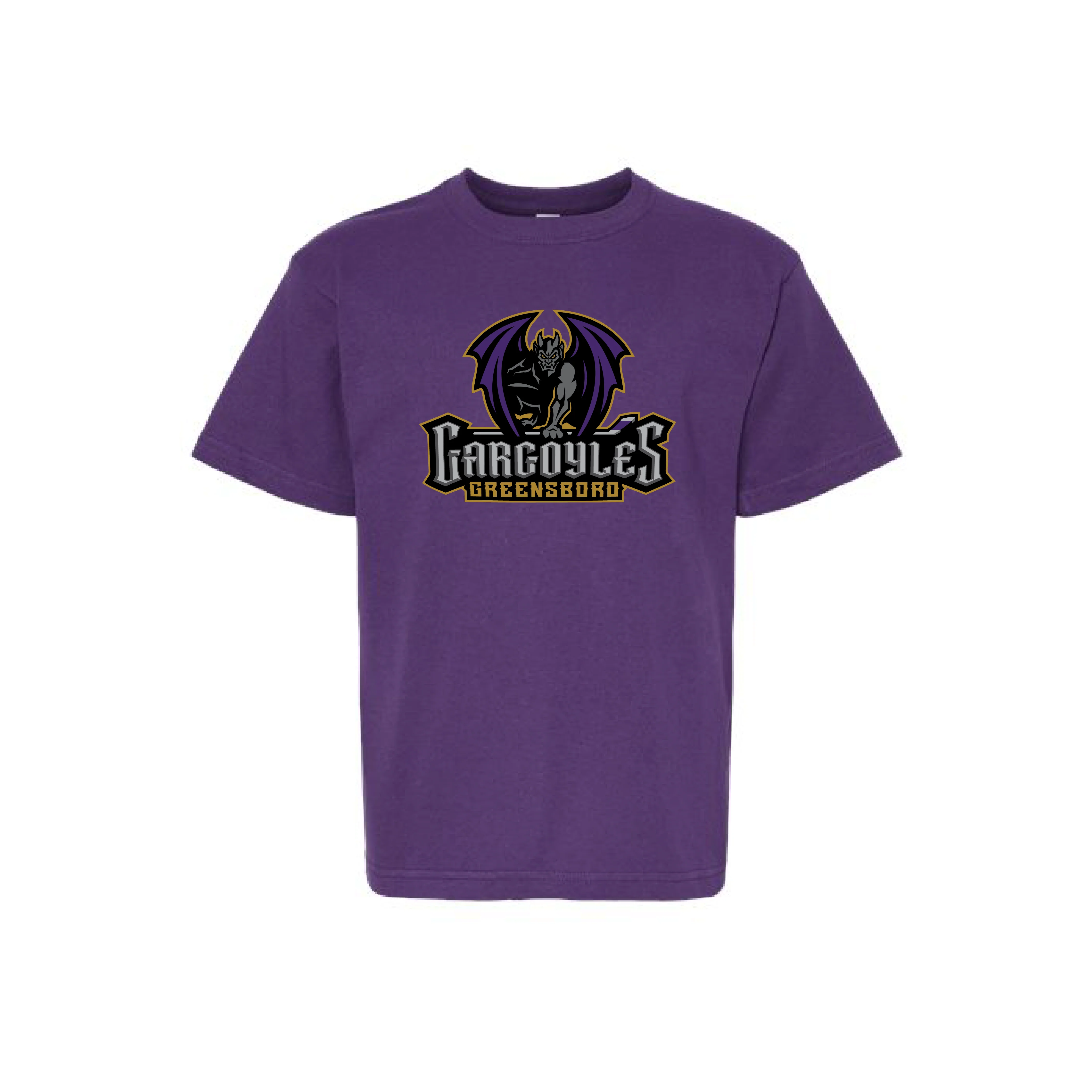 Greensboro Gargoyles Youth Purple Primary Tee
